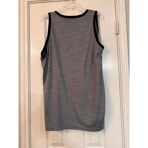 Adidas Mens 2XL Heathered Grey Athletic Workout Tank Top Sleeveless Sporty - Picture 6 of 6